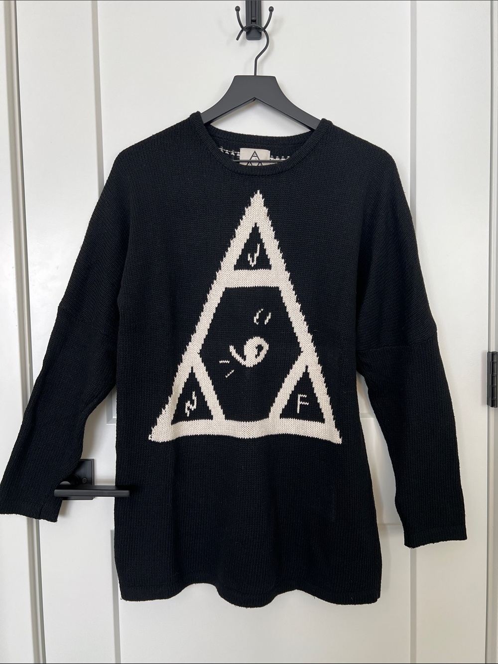 UNIF Black Crewneck Sweater - Picture 2 of 4